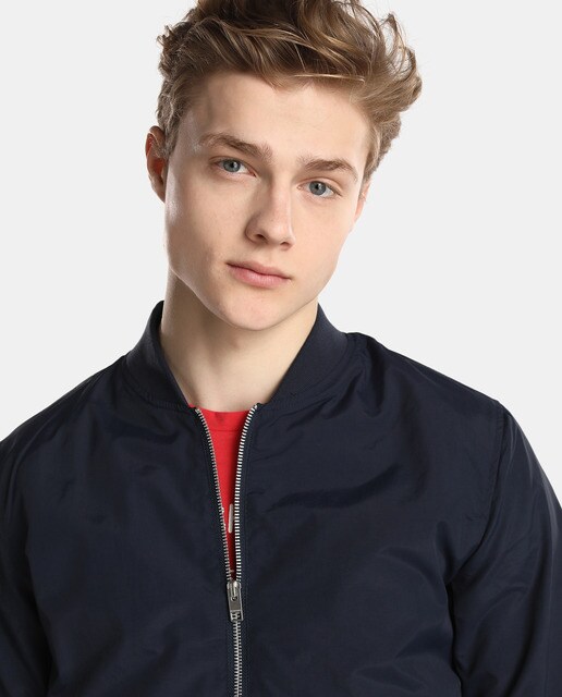 Cazadora bomber de hombre Jack & Jones azul marino