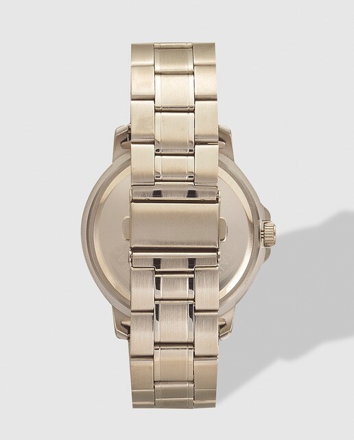 Reloj de hombre Pontina de metal dorado