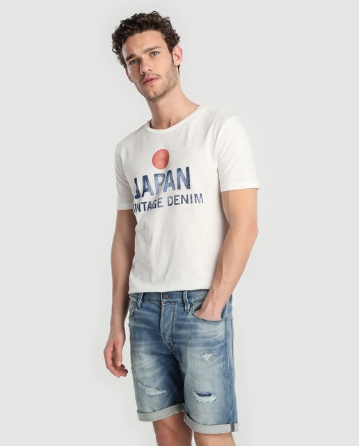 Bermuda vaquera de hombre Jack & Jones azul