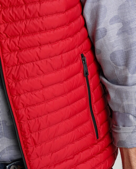 Chaleco de hombre Emporio Armani acolchado rojo