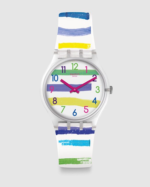 Reloj de hombre Swatch GE254 de silicona multicolor