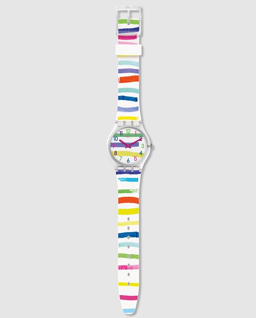 Reloj de hombre Swatch GE254 de silicona multicolor