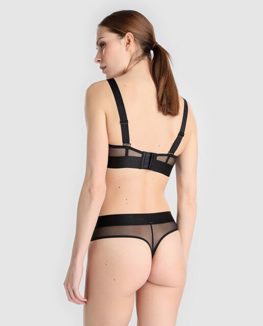 Sujetador Sheers Dkny bandeau con tirantes extraíbles