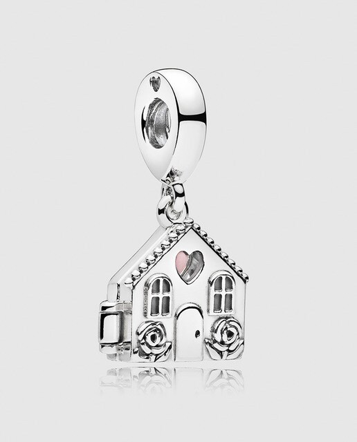 Charm colgante en plata de ley casa Hogar Perfecto Pandora