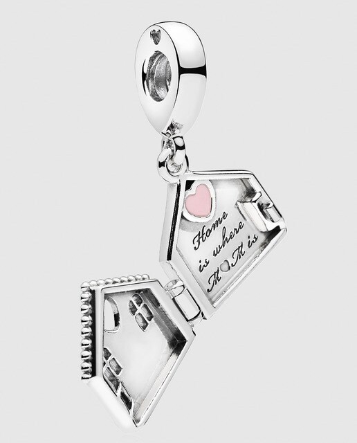 Charm colgante en plata de ley casa Hogar Perfecto Pandora