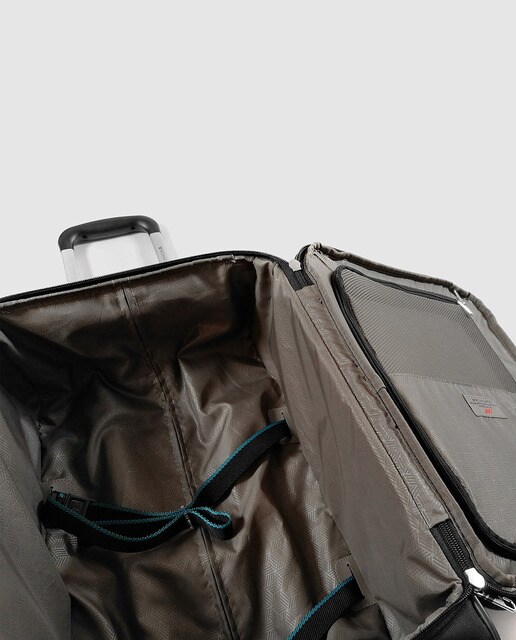 Maleta de cabina expandible SPEED, blanda negra, con capacidad hasta 48 L