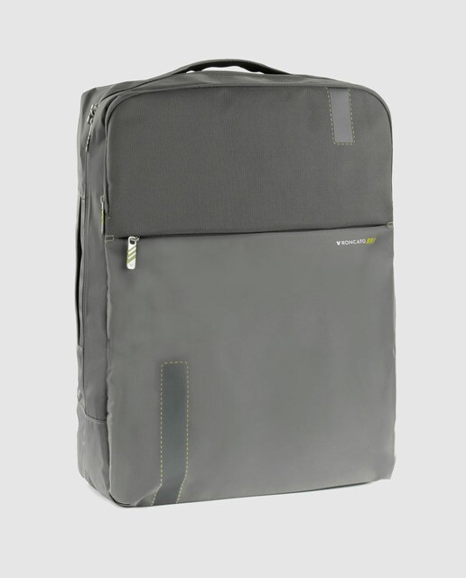 Mochila SPEED gris oscuro con cierre de cremallera