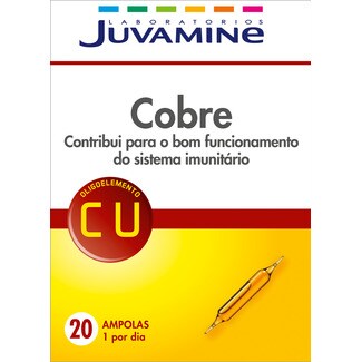 Juvamine Cobre Oligoelemento embalagem 20 unidades