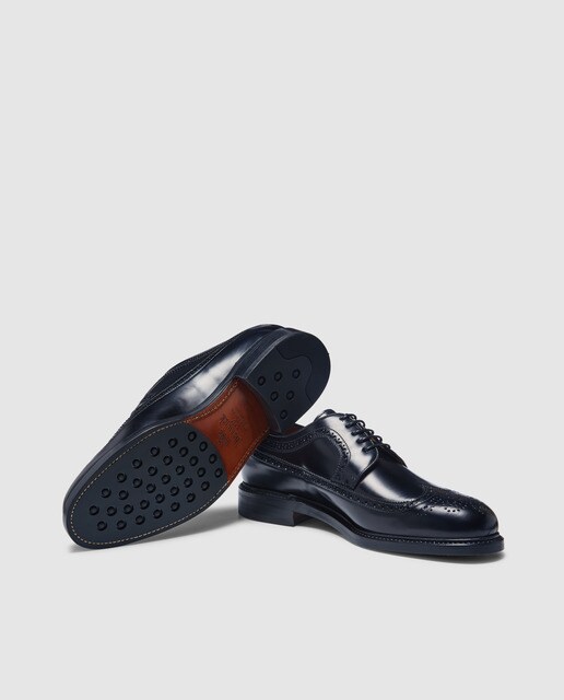 Zapatos de cordones de hombre Berwick de piel en color negro