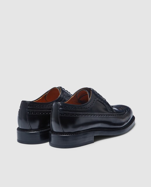 Zapatos de cordones de hombre Berwick de piel en color negro