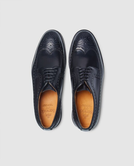 Zapatos de cordones de hombre Berwick de piel en color negro