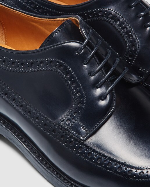 Zapatos de cordones de hombre Berwick de piel en color negro