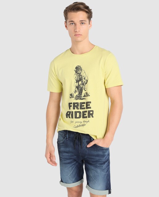 Bermuda vaquera de hombre Jack & Jones azul