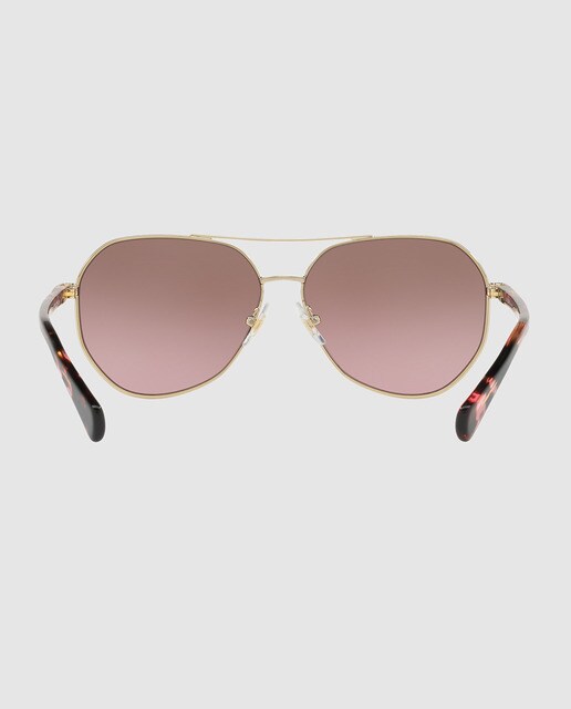 Gafas de sol de mujer tipo piloto en metal dorado