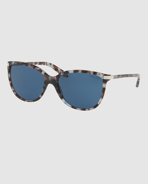 Gafas de sol de mujer en acetato carey azul
