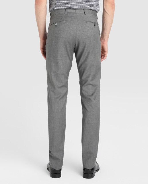 Pantalón de traje de hombre Black Emidio Tucci regular gris