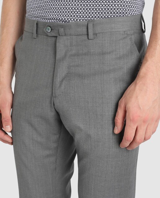 Pantalón de traje de hombre Black Emidio Tucci regular gris