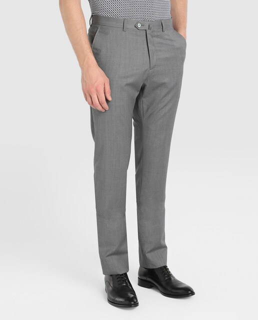 Pantalón de traje de hombre Black Emidio Tucci regular gris
