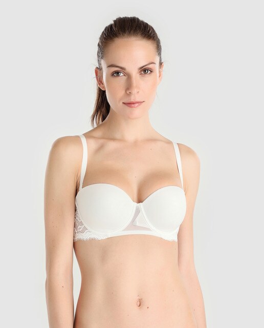 Sujetador Lou bandeau con tirantes extraíbles