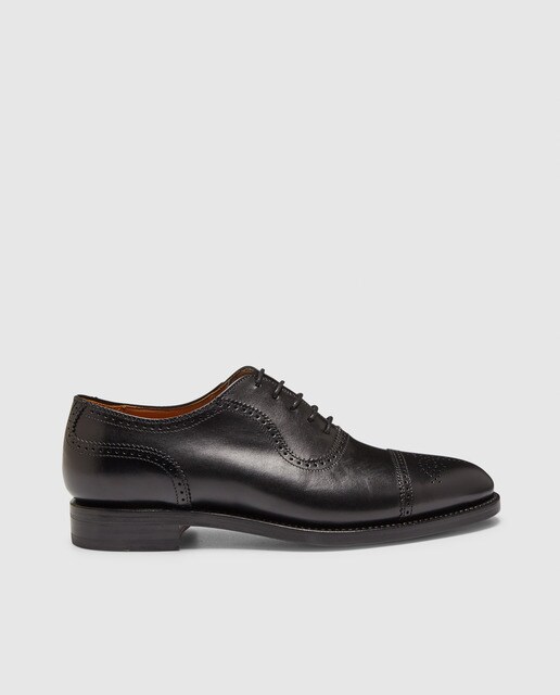 Zapatos de cordones de hombre Berwick de piel en color negro