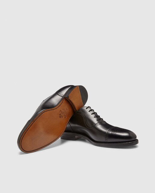 Zapatos de cordones de hombre Berwick de piel en color negro