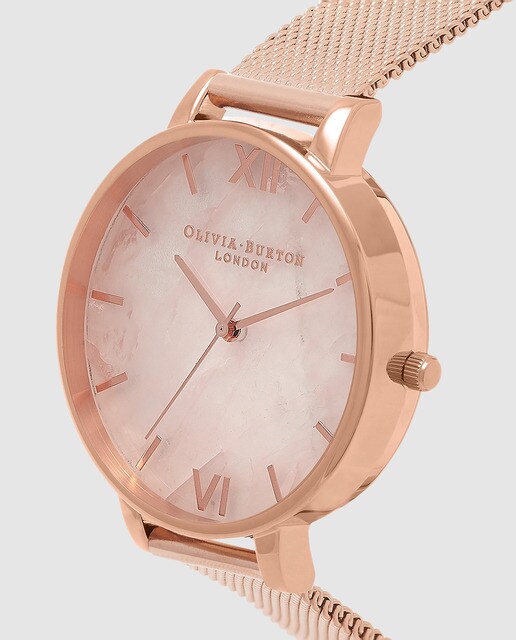 Reloj de mujer Olivia Burton OB16SP01 de malla de acero rosa