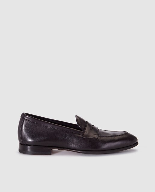 Mocasines de hombre Carmina s en piel de color negro