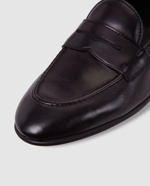 Mocasines de hombre Carmina s en piel de color negro
