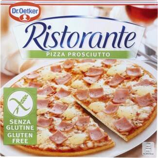 Dr. Oetker Ristorante Pizza Prosciutto sem Glúten embalagem 345 g