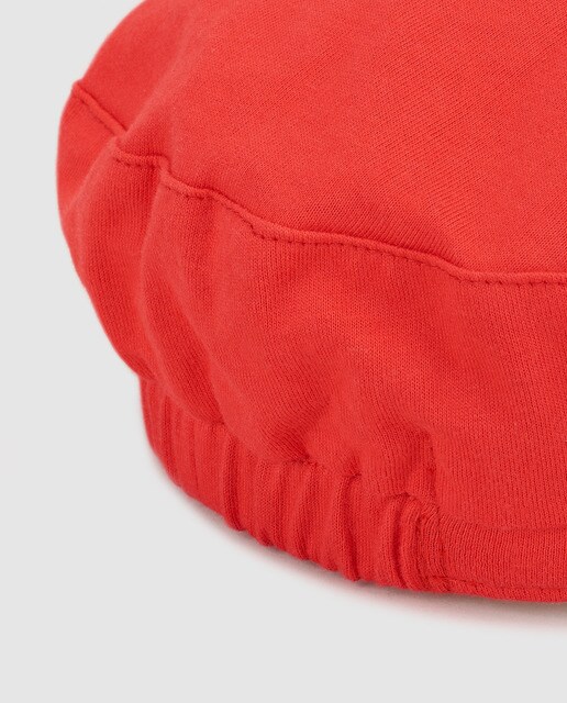 Gorra baker de mujer en algodón rojo El Corte Inglés