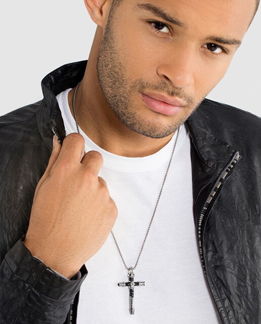 Colgante de hombre Thomas Sabo Rebel cruz de plata