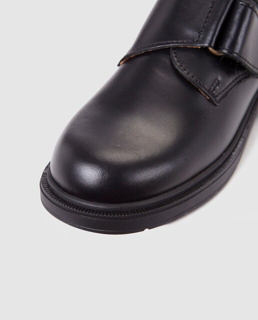 Zapatos de vestir de niño de Winner negros de piel