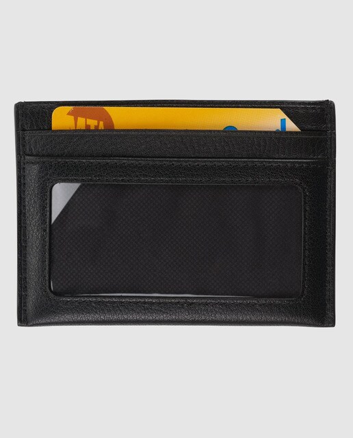 Tarjetero de hombre en piel napa negro