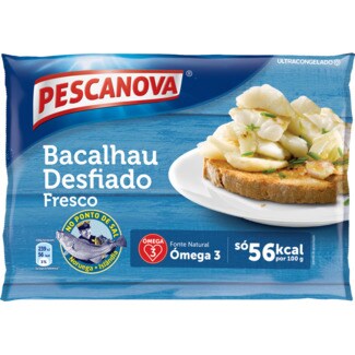 Pescanova Bacalhau Fresco Desfiado embalagem 400 g