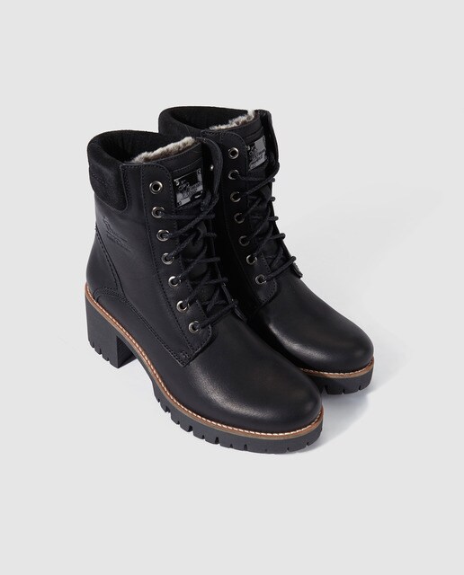 Botas de mujer Panama Jack en napa de color negro