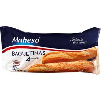 Maheso Baguetinas 4 Unidades embalagem 500 g