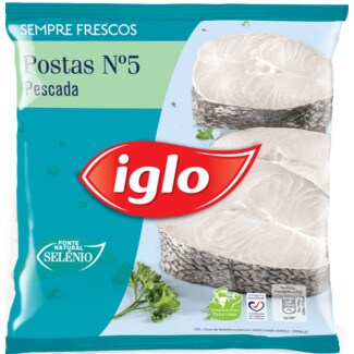 Iglo Postas de Pescada Nº 5 embalagem 800 g