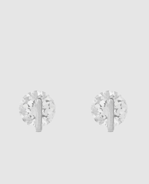 Pendientes Luxenter Laiah de plata y circonitas