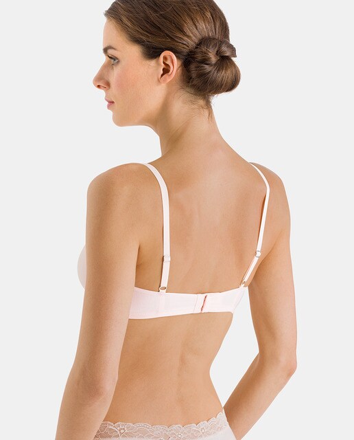 Sujetador Cotton Lace Hanro preformado con aro y spacer