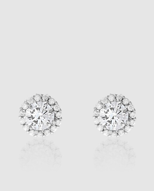 Pendientes Agatha Paris de plata con circonita