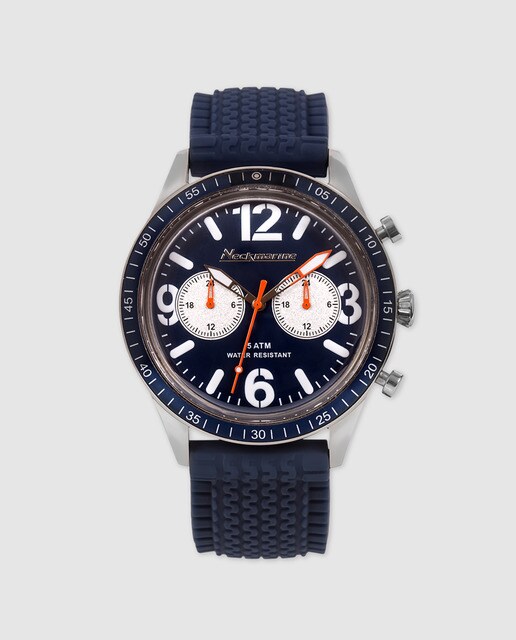 Reloj de hombre Neckmarine NKM945J05 de caucho azul