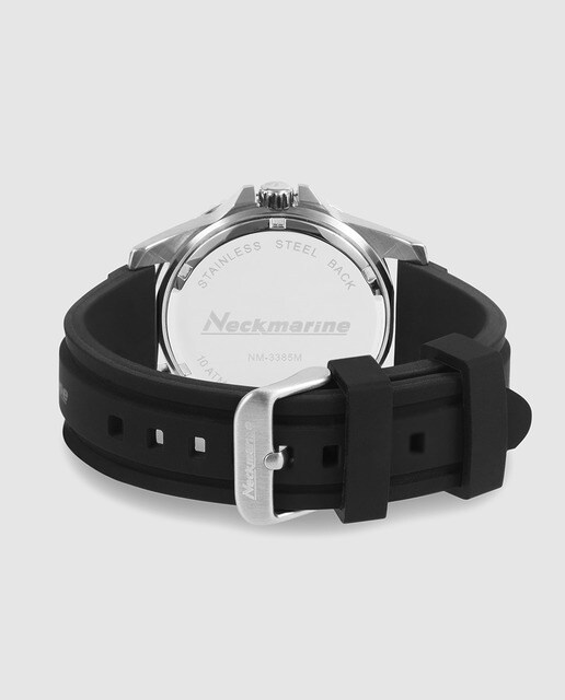 Reloj de hombre Neckmarine NM3385M02 de caucho negro