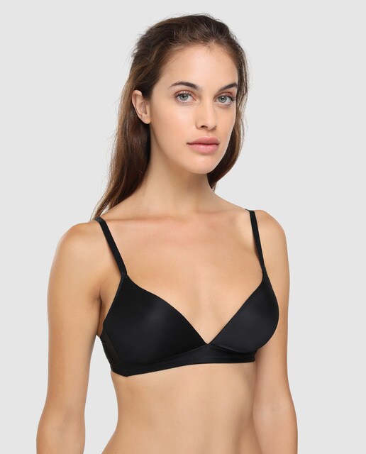 Sujetador Satin Deluxe Hanro tipo top sin aro con foam