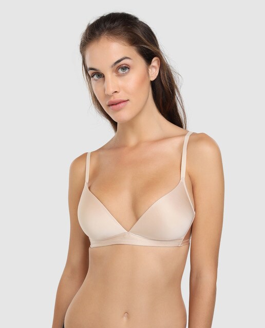 Sujetador Satin Deluxe Hanro tipo top sin aro con foam