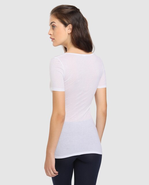 Camiseta interior de mujer Hanro de manga corta