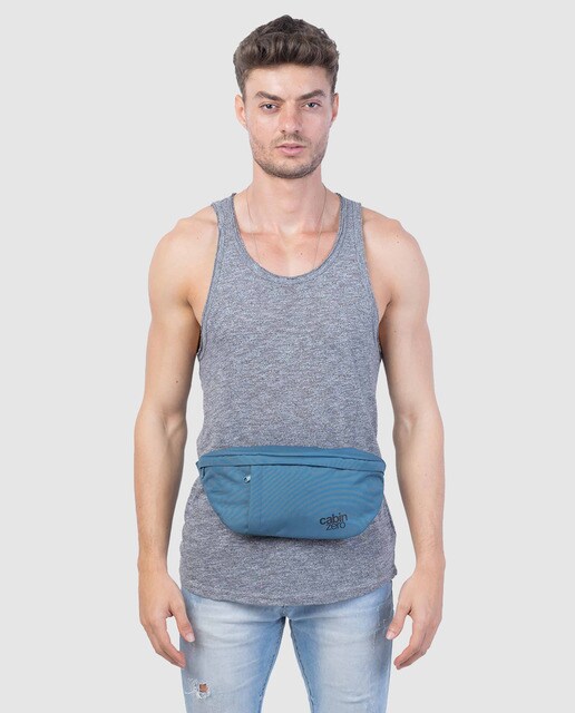 Riñonera CZ201803 azul con capacidad 2 L