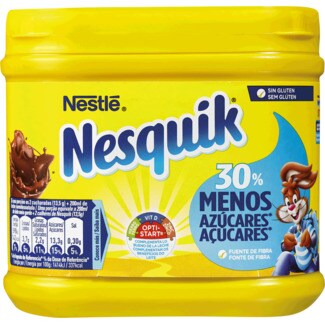 Nesquik Achocolatado em Pó 30% Menos Açúcar sem Glúten embalagem 350 g