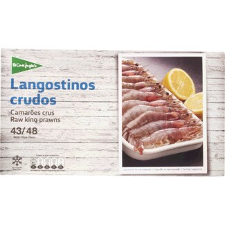 El Corte Inglés Camarões Crus 43/48 Peças embalagem 1 kg