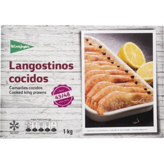 El Corte Inglés Camarões Cozidos 43/48 Peças embalagem 1 kg