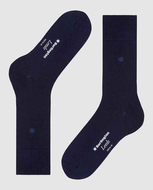 Calcetines de hombre Burlington azules lisos